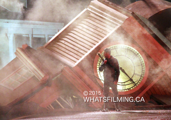 Once Upon a Time Filming in Storybrooke Ruins