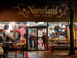 All Things Valentine Filming at Neverland Tea Salon