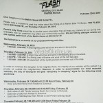 The Flash Filming Notice for Vancouver Belkin House February 25, 2016