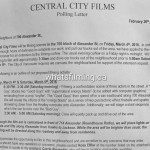 The Flash Filming Notice For Alexander Street March 4th