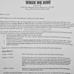 When We Rise Filming Notice Arch Alley Cambie Steet Vancouver March 11, 2016