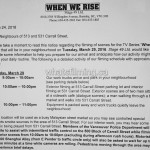 When We Rise Filming Notice for March 29, 2016 Carrall Street Vancouver