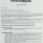 Prison Break Filming Notice April 19, 2016 Cloverdale