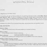 Wedding Bells Filming Notice April 25, 2016 Bodega Main Street Vancouver