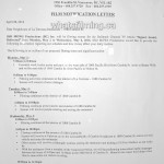 Signed Sealed Delivered Filming Notice May 2, 3, 4, 2016 La Terrazza Vancouver