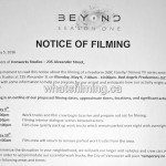 Beyond Filming Notice May 9, 2016 Ironworks Alexander Vancouver