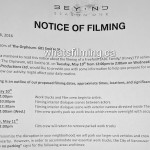 Beyond Filming Notice May 10, 2016 Orpheum Vancouver
