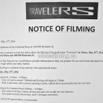 Travelers Filming Notice May 19, 2016 Vancouver Cathedral Plaza Richards St