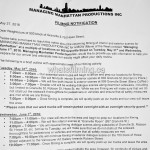 Managing Manhattan Filming Notice May 31- June 1, 2016 Howe & Granville Streets Vancouver