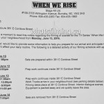 When We Rise Filming Notice June 13, 2016 Cordova St Vancouver