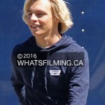 Ross Lynch in between takes during Status Update filming