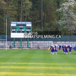 Swangard Stadium turned into Angel Grove High School football field