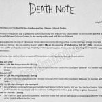 Death Note Filming Notice July 26, 2016 Sun Yat Sen Garden & Chinese Cultural Centre, Carrall St, Vancouver