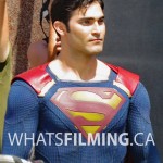 Tyler Hoechlin as Superman for Supergirl Season 2 in Vancouver