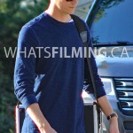 Grant Gustin as Barry Allen filming The Flash Season 3 Episode 2 in Vancouver