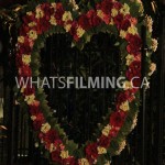 Barry's heart-shaped prop for Iris made from flowers
