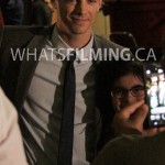 Grant Gustin taking time to meet fans in between takes