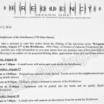 Frequency Filming Notice August 17, 2016 at Brickhouse on Main St in Vancouver