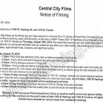 The Flash Filming Notice August 18, 2016 1000 W Hastings, Marine Building & 1070 W Pender