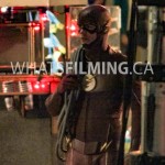 The Flash arrives on scene with several feet of rope