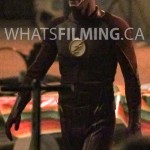 Grant Gustin all smiles in between takes of The Flash Season 3 Episode 5