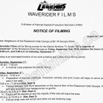 Legends of Tomorrow Filming Notice September 2, 2016 at Hotel Georgia in Vancouver