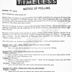 Timeless Filming Notice October 20, 2016 at West Burnaby United Church on Sussex Ave in Burnaby