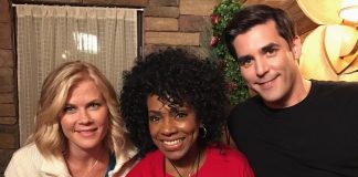 Christmas at Holly Lodge stars Alison Sweeney, Sheryl Lee Ralph and Jordan Bridges