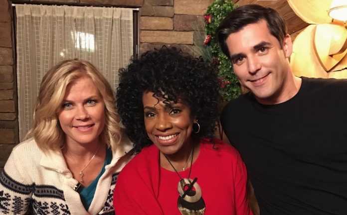 Christmas at Holly Lodge stars Alison Sweeney, Sheryl Lee Ralph and Jordan Bridges