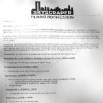 Skyscraper Filming Notice for November 2, 2017 at West Pender Street & Carrall Street in Vancouver