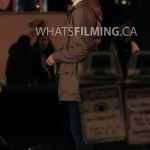 Caitlin Snow (Danielle Panabaker) filming a scene for The Flash