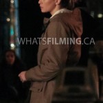 Caitlin Snow (Danielle Panabaker) filming a scene for The Flash season 3 episode 13 in Vancouver