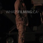 Julian Albert (Tom Felton) dressed a bit like Indiana Jones while filming a scene for The Flash season 3 episode 13 in Vancouver